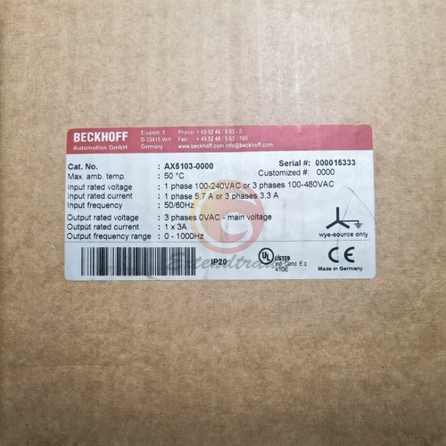 1PC BECKHOFF AX5103-0000 server Driver NEW | eBay