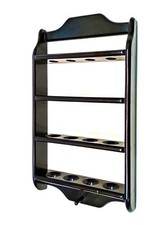 Pool  Pyramid Balls wall Rack Wooden Shelf for billiard balls and triangle NEW