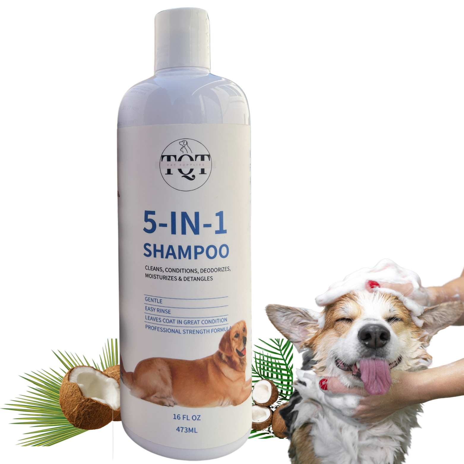 & Conditioner - 5-in-1 Pet Wash For Dogs & Cats