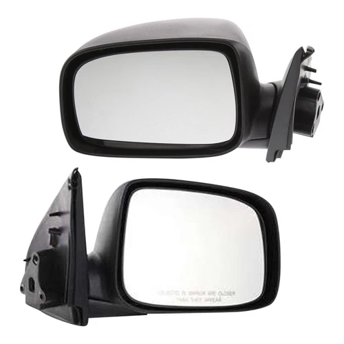 Manual Mirror Set of 2 Black Non-Folding For 04-12 Chevy Colorado GMC Canyon