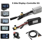 E-bike 24V/36V/48V 17A-30A Sine Wave Controller with Colour Display Kits WP Plug
