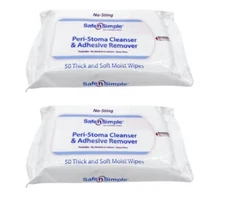 100 Pack No-sting Adhesive Remover Pads 5" X 7", Tape adhesive Remover SNS00525