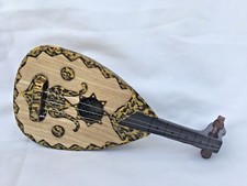 Medium Decoration Only Handmade Wood Egyptian Oud Beautiful 11"X 5"