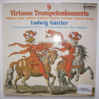 Ludwig Güttler 9 Virtuose Trompeten Konzerte NEAR MINT Capriccio 2xVinyl LP