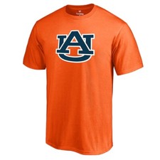 Auburn Tigers Men's Orange Primary Logo Cotton Tee - New With Tags