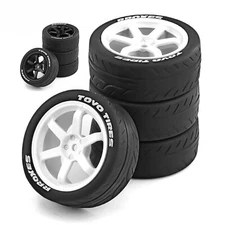 1/10 Onroad Rc Car Wheels & Tires Set for Traxxas 4tec Ford Gt Mustang