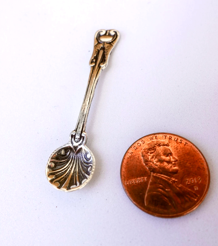SOLID 925 Sterling silver Mini Spoon, Small spoon for baby / Sugar