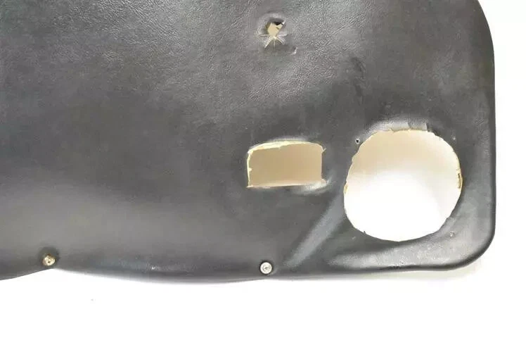 1972-1974 Porsche 914 painel esquerdo da porta do motorista couro sintético molde de tijolo preto fabricante de equipamento original - Imagem 3 de 4