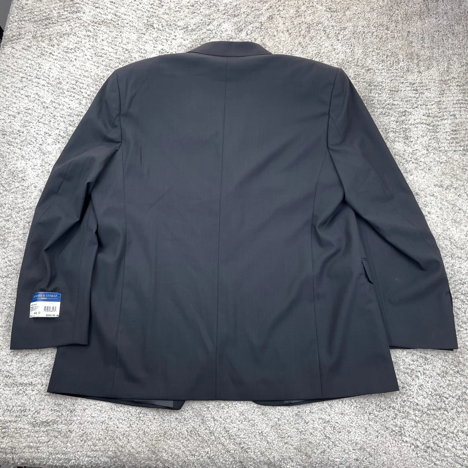 Chaqueta Joseph Lyman Talla 46 R Ermenegildo Zegna Abrigo de Tela Lana 3 Botones Negro Foto 2 de 4