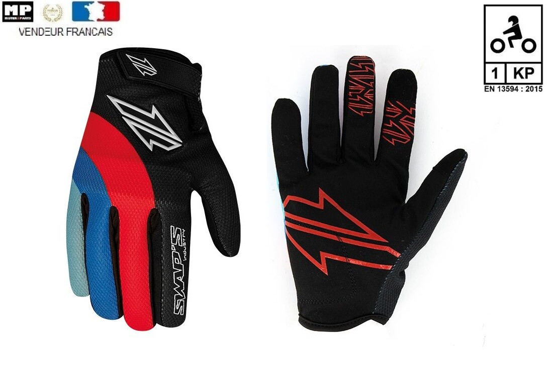 Gants moto tactile homologués CE pour éviter les ampoules en cross