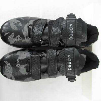 Speed Cycling Sneakers Gray Black Camouflage Print Rotating Dial Closure Size 44 s-l400.jpg main image 2