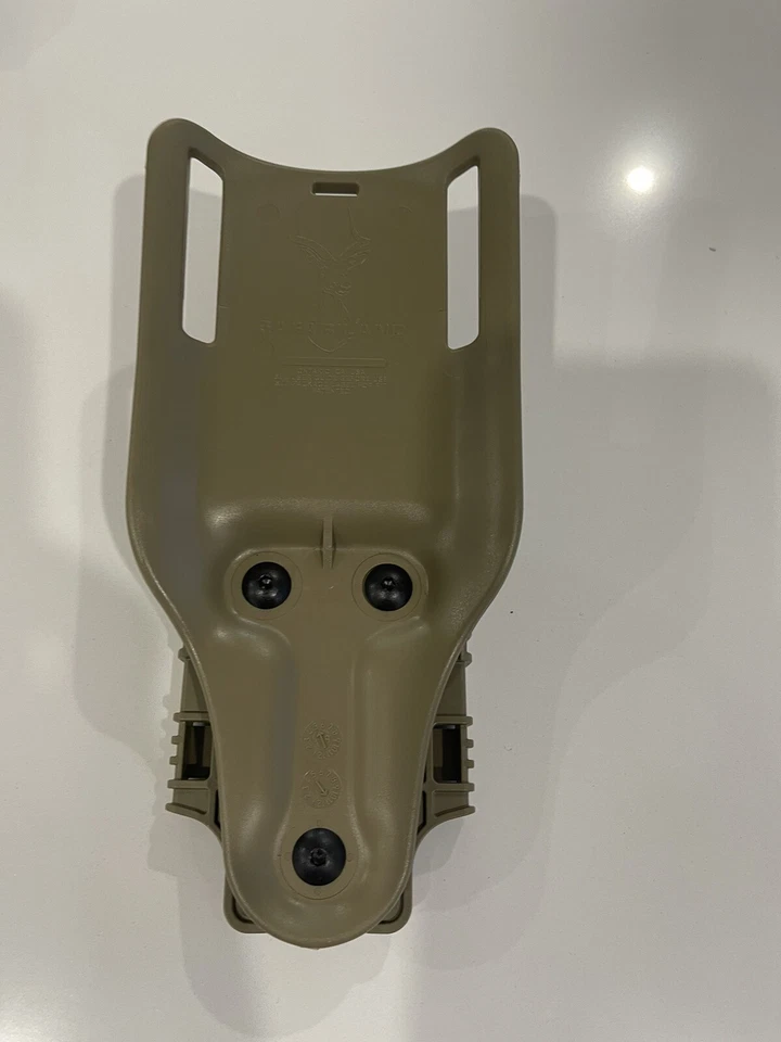 Safariland 6075UBL MS22 Low-Ride UBL Belt Adapter w/ QLS-22 Quick Detach Tan 499 - Image 2 of 2