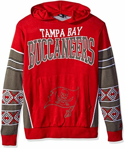 Forever Collectibles NFL Men's Tampa Bay Buccaneers Big Logo Hooded Sweater, Red - Picture 2 of 5