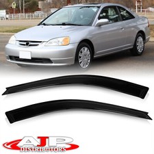 Smoke Window Visors Rain Guard Wind Deflector For 2001-2005 Honda Civic Em Coupe