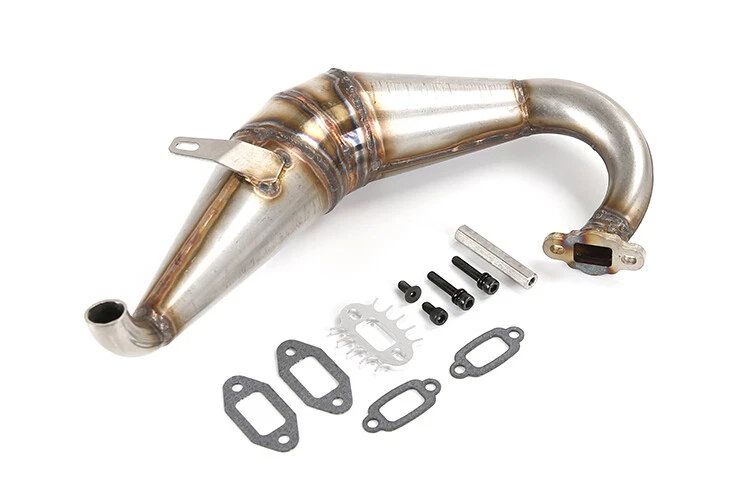 Stainless Steel Exhaust Pipe for LOSI 5ive-t Rovan LT 1/5 RC CAR PART - Image 2 of 3