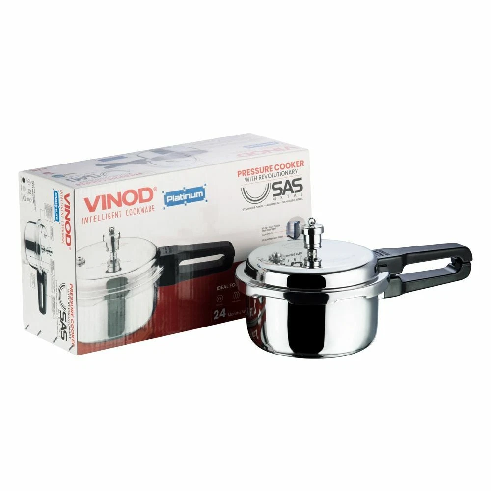 Vinod 2 litre steel cooker new arrivals