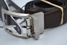 Ted Baker Men Karmer Reversible Leather Belt Xchocolate black/ brown 28" RRP £49