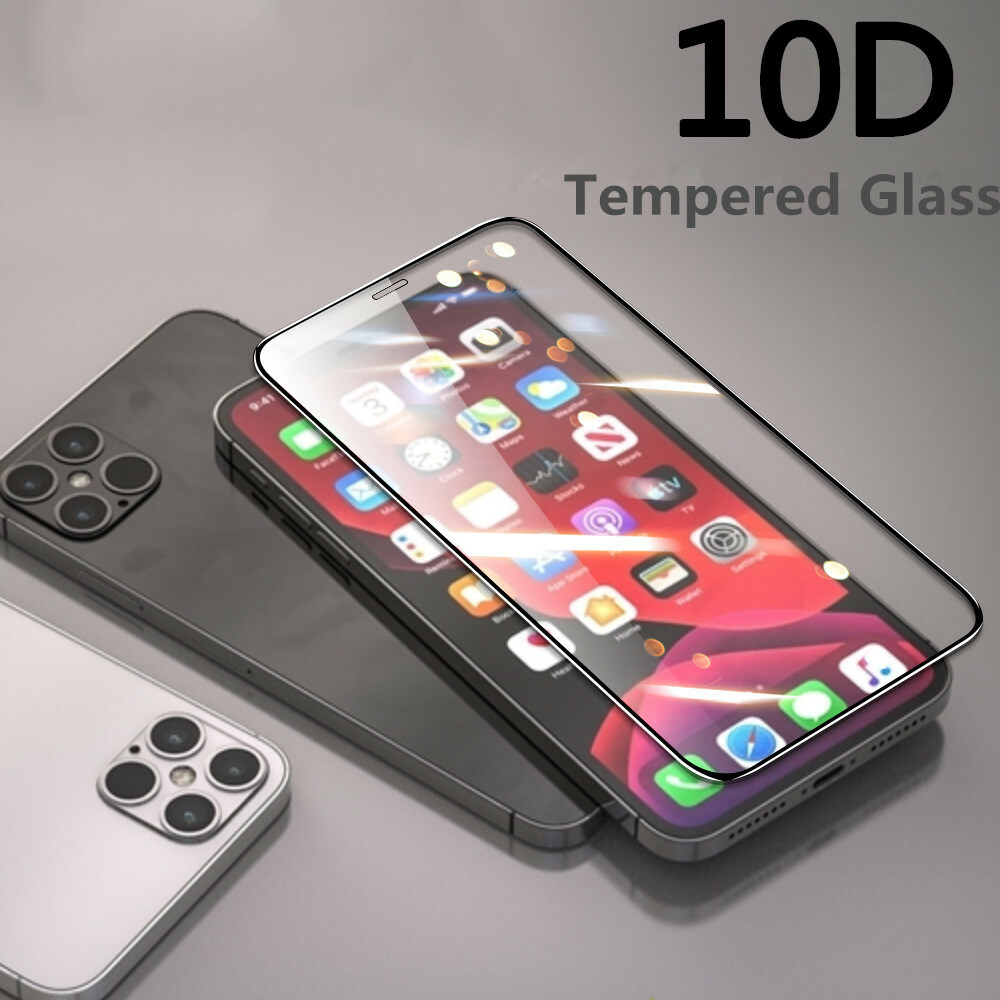 For iPhone 17 16 15 14 13 12 Pro Max Curved Tempered Glass Screen Protector  Film