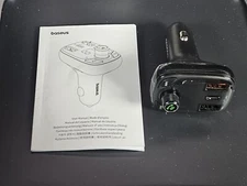 Baseus T Shaped S-13 Car Bluetooth MP3 Player (PPS Fast Charger Edition) Black