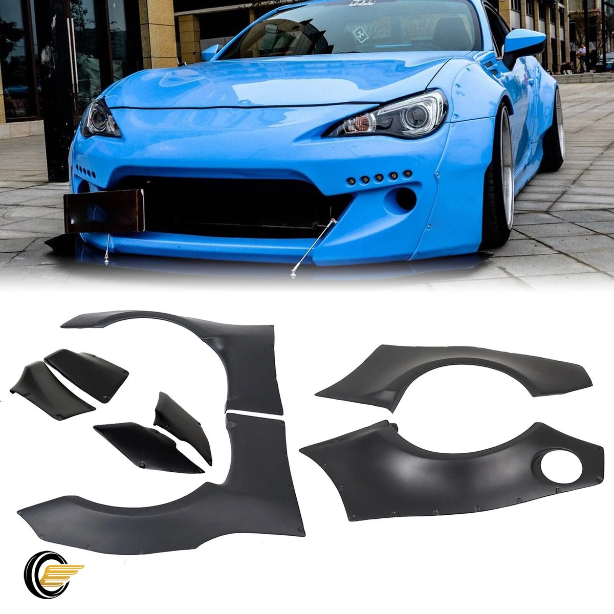 For 13 20 Subaru BRZ 13 16 Scion FRS 86 Wide Body 8pc Fender