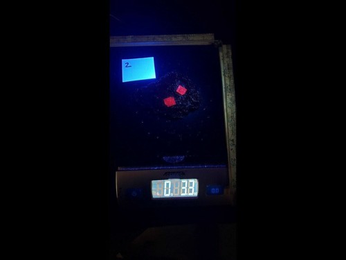 "Fluorita de fuego"" fluorita con fluorescente rojo de onda larga - Imagen 4 de 8