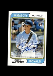 2023 Topps Heritage Real One Autograph #ROADW Drew Waters Royals A44 026