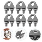 10Pcs Wire Rope U-type Wire Rope Clips Wire Cable Fastening Clamps Us