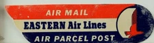 Eastern Air Lines Air Parcel Post Air Mail Vintage Poster Stamp Nice! F94