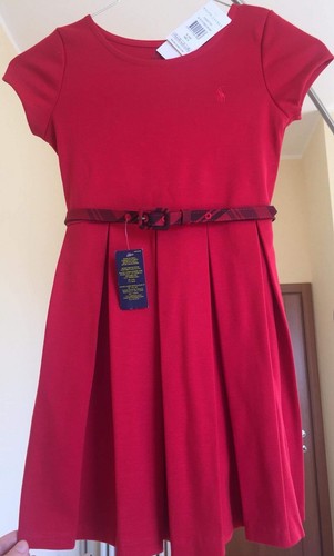 Vestito Bimba Ralph Lauren, Taglia 6, Colore Rosso - Nuovo, Con Etichetta |  eBay