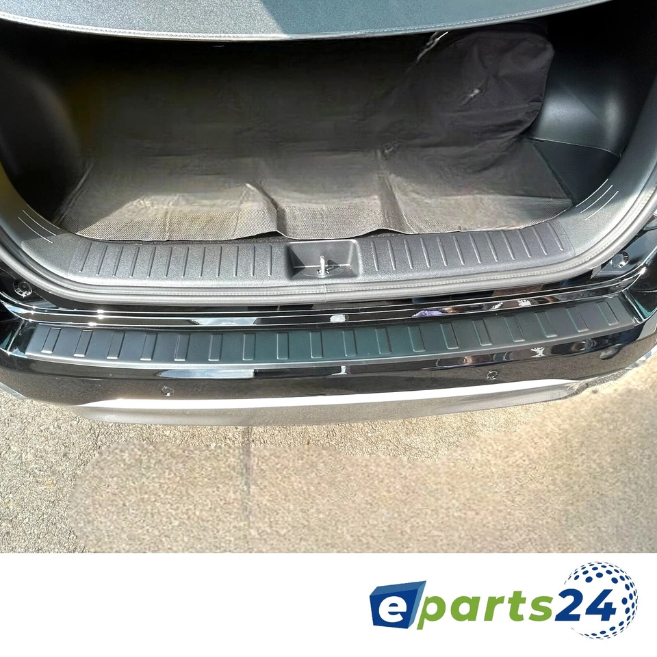 Protector de borde de carga adecuado para Volvo XC60 II 2ª generación a partir del año 2017 - acero inoxidable negro - Imagen 3 de 4