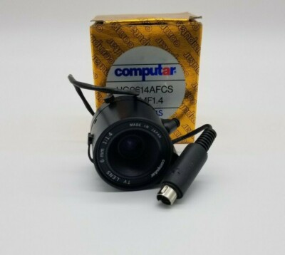 COMPUTAR #HG0614AFCD TV Lens 6mm 1:1.4   NEW