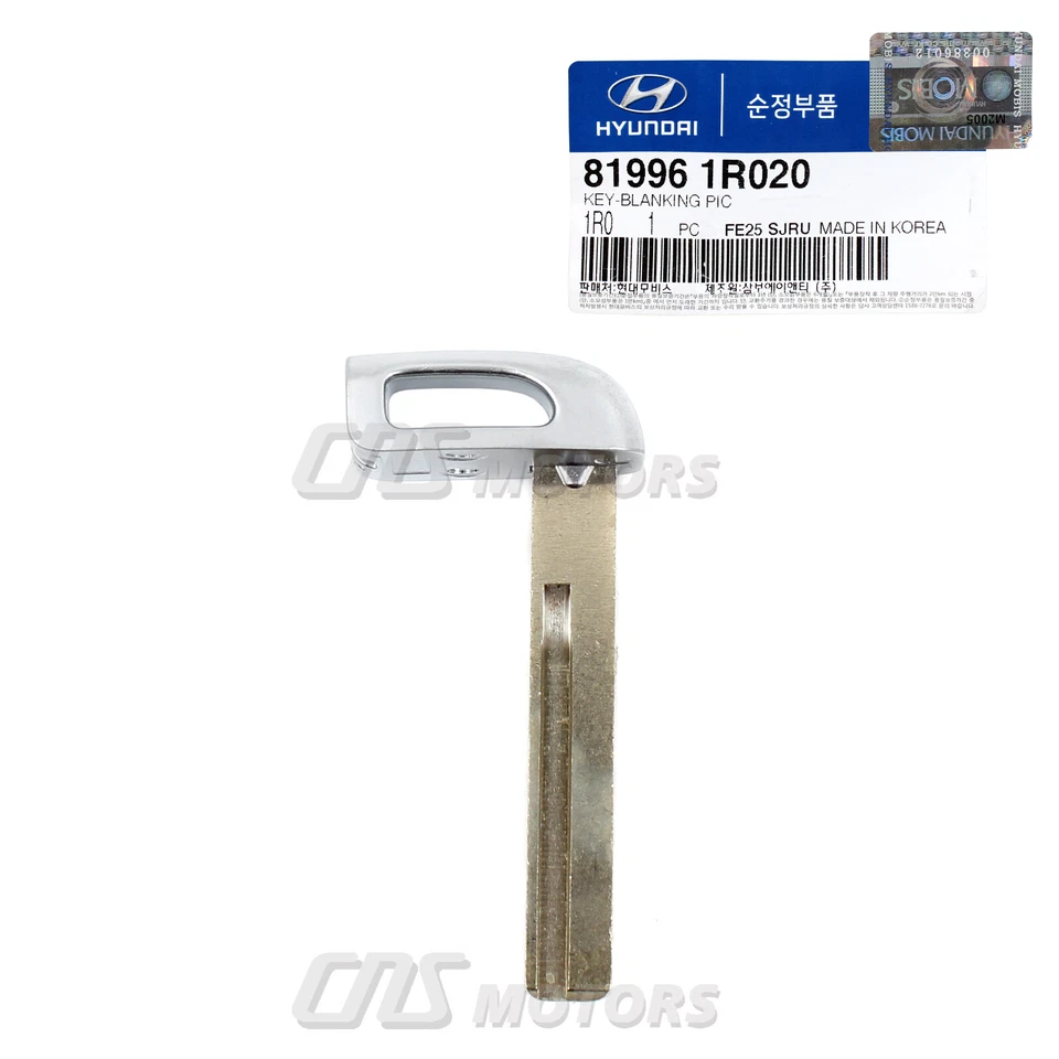 GENUINE Smart Remote Insert Emergency Key for 12-14 Hyundai Veloster 819961R020 Foto 3 de 3
