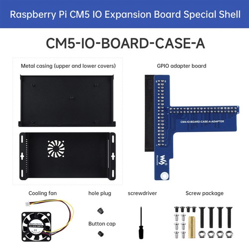Raspberry Pi CM5 IO Expansion Board Enclosure Metal Heat Dissipation EnclosureU1 - Picture 15 of 15