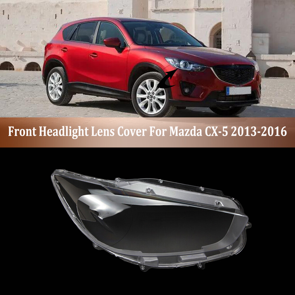 Right Clear Front Headlight Lens Cover Headlamp Shade For Mazda