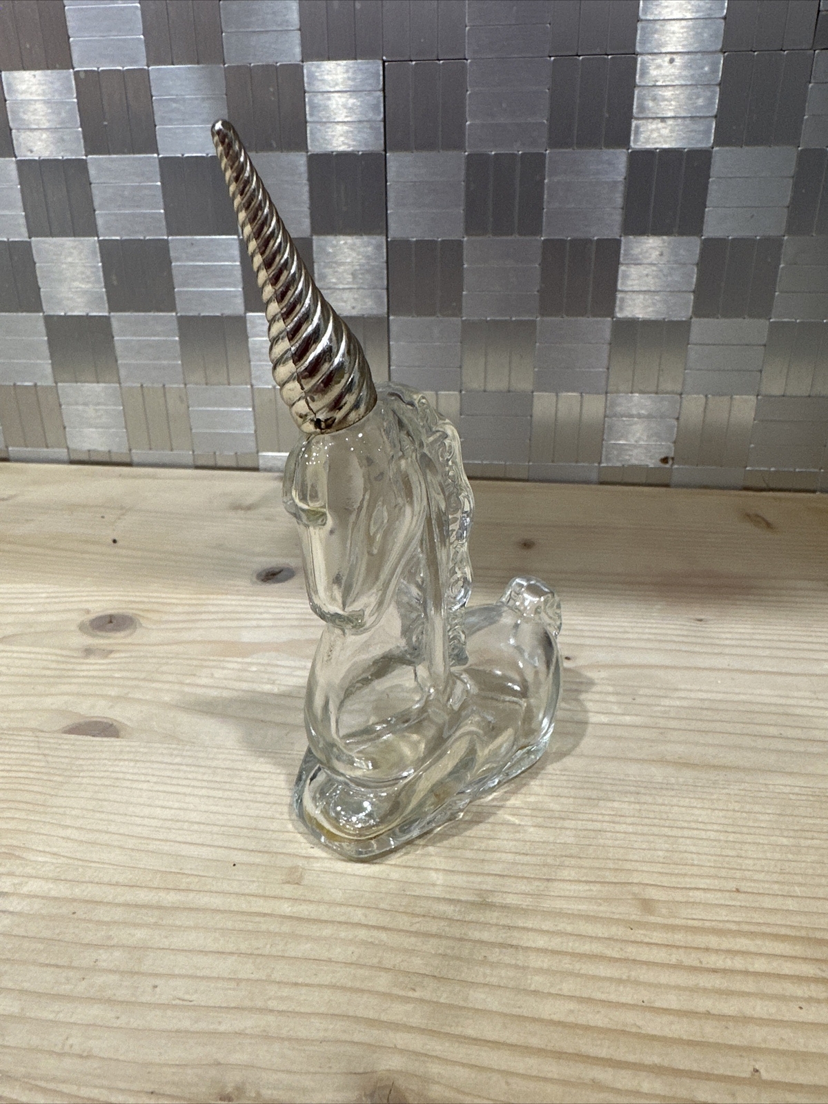 Vintage Avon Sitting Unicorn Perfume Bottle With Gold Horn Empty eBay
