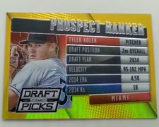 2014 Prizm Perennial Draft Picks Prospect Ranker Gold #9 Tyler Kolek EX/NM 02/10