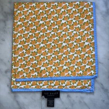 Ted Baker 100 Cotton Pocket Square Handkerchief Made In Italy