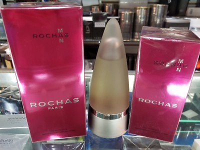 ROCHAS MAN EDT Toilette Cologne for Men 1.6 oz 3.4 oz ** BRAND NEW in SEALED BOX