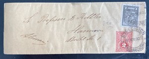 1900 Asuncion Paraguay wrapper postal Stationery cover to Hannover Germany