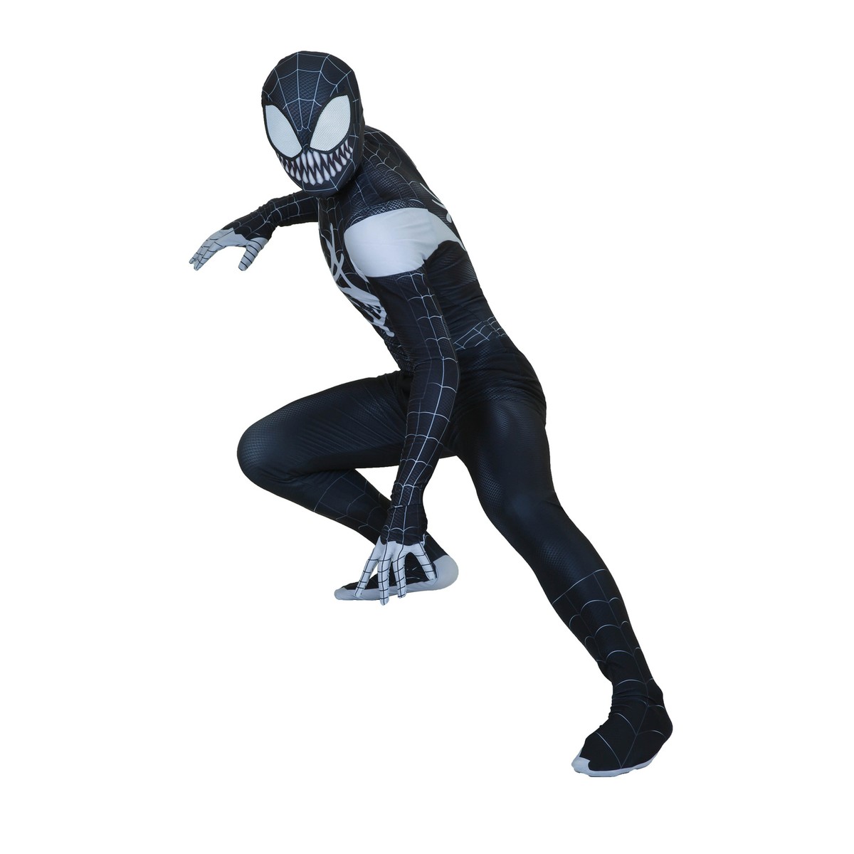 Venom Spider-man Miles Morales Jumpsuit Spiderman Cosplay Costume