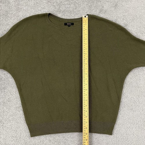 Quince Sweater Shirt Womens Small Oversized Green Knit Crew Pullover Old Money - Picture 3 of 7