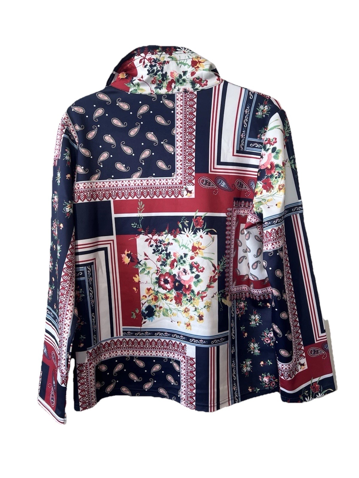 Drapers & Damons Zip Up Jacket Women M Patchwork … - image 3