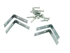 4 Pack 2" x 2" x 5/8" Corner Braces W/Screws - Zinc Finish CB-20