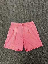 Vintage 90s Polo Ralph Lauren Shorts Mens 33 Pink Pleated 6" USA Made Chino