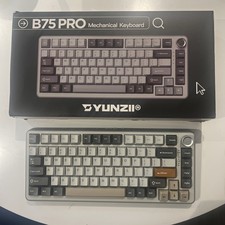 YUNZII B75 PRO Wireless Mechanical Keyboard,75% Layout with Knob,Hot Swap Gasket