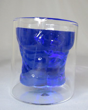 BIOWORLD SUPERMAN Double Wall Drink Glasses NEW Set 0f 4