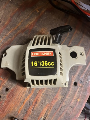 #ad OEM Craftsman 16” 36cc Chainsaw Recoil Pull Start Assembly Free Shipping $21.95