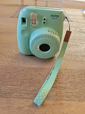 Fujifilm Instax Mini 9 Instant Film Camera Light Green Teal Tested Working
