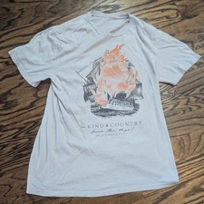 For King & Country Burn the Ships 2019 Tour SHIRT Twoside White BL1864