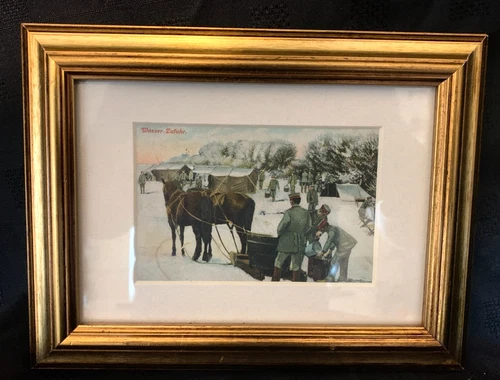 WW1 German Hand Written Postcard 25th May 1915  - Water Supply